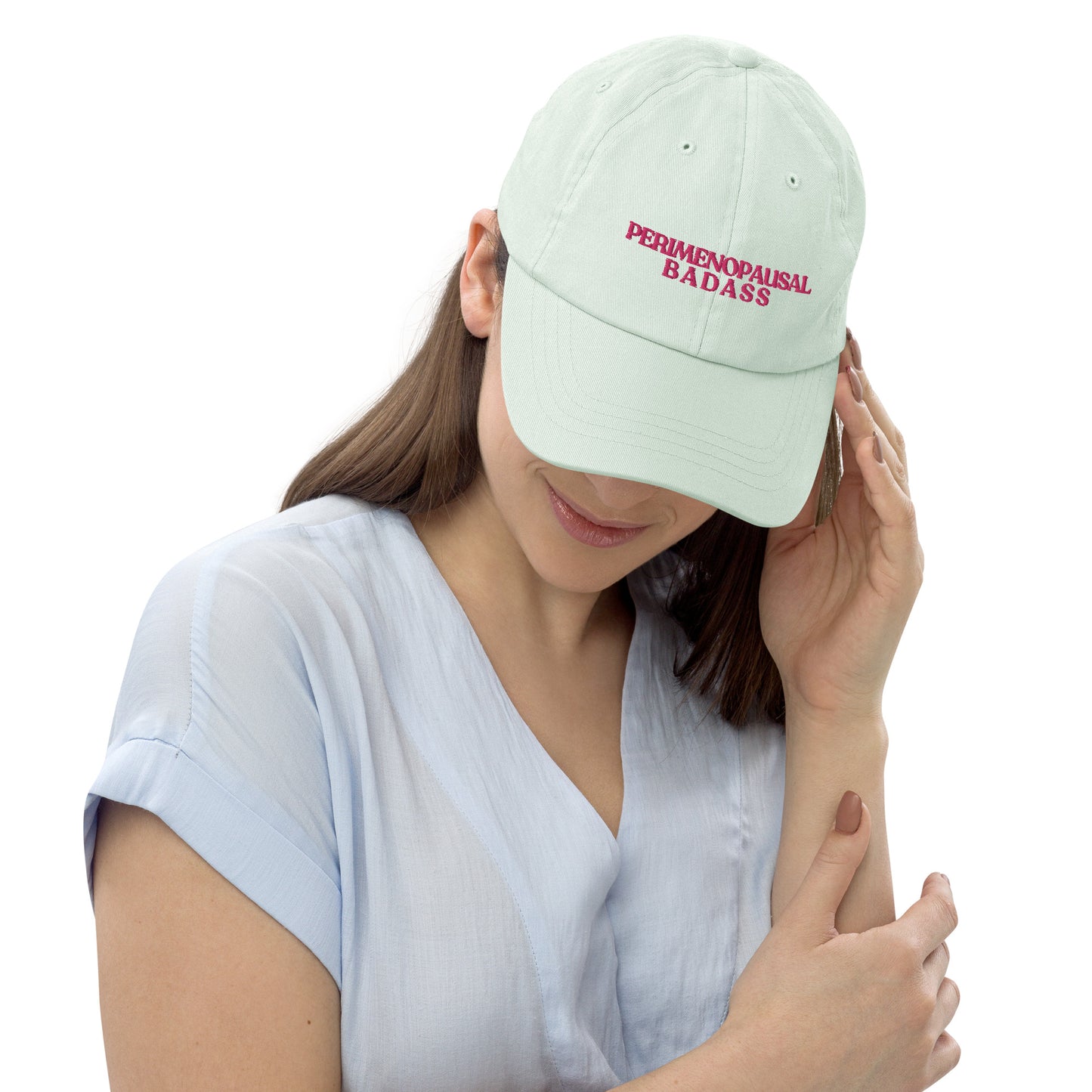 Perimenopausal Badass Pastel baseball hat