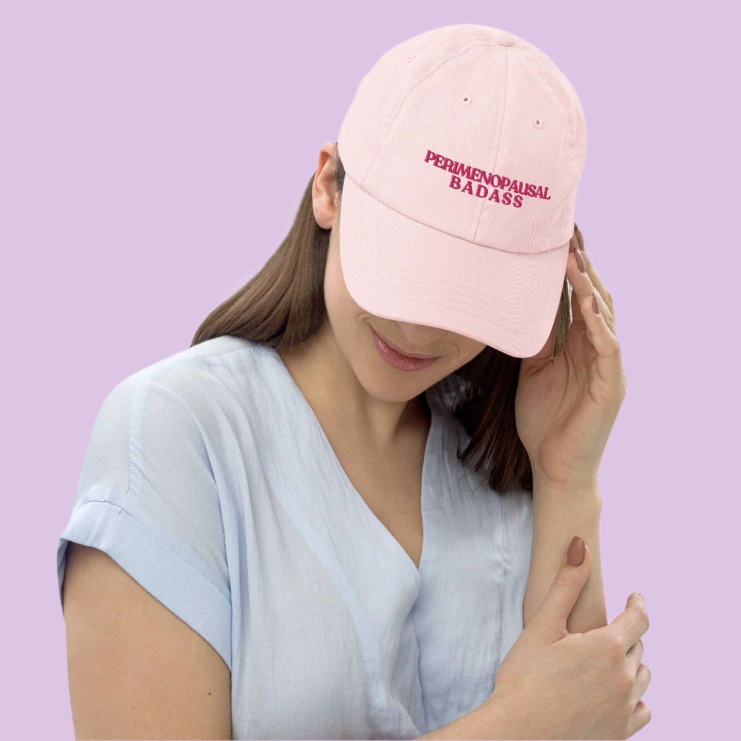 Perimenopausal Badass Pastel baseball hat